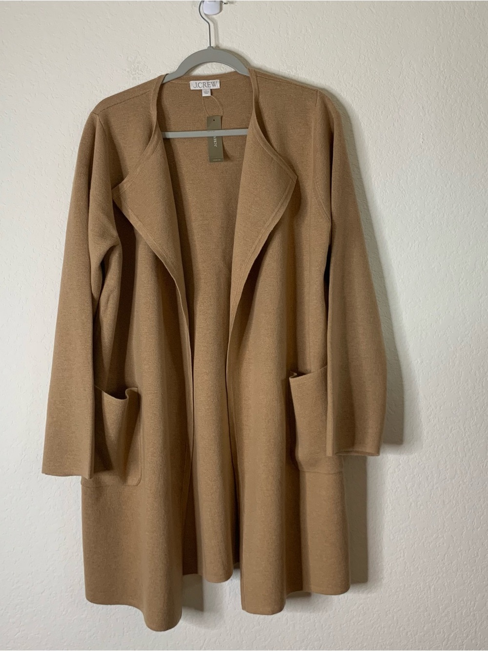J.crew brown Juliette collarless blazer L NWT